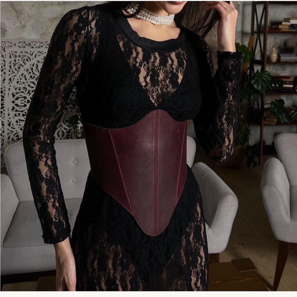 Burgundy Corset